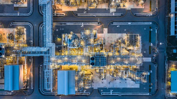 Olie Raffinaderij Plant Gas Raffinaderij Plant Vorm Petrochemische Industrie Zone — Stockfoto