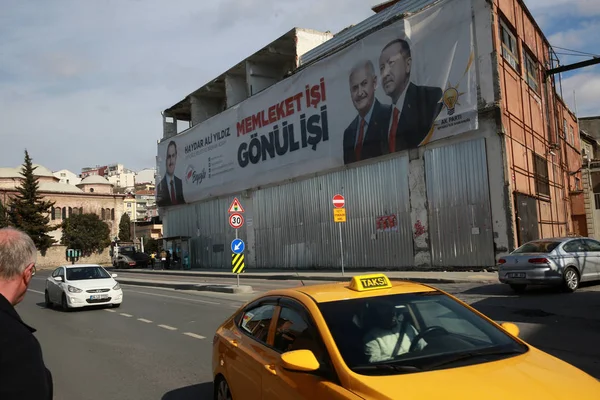 Избирательная кампания в Стамбуле Лицензионные Стоковые Изображения