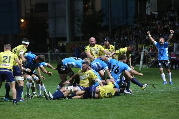 Timisoara, Romanya'da rugby yarışması. — Stok fotoğraf