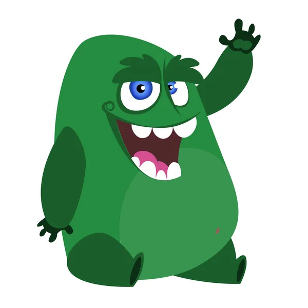 Grappig cartoon monster. Vector illustratie voor Halloween — Stockvector