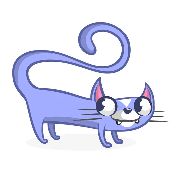 Cartoon sitting tabby cat. Vektorillustration — Stockvektor