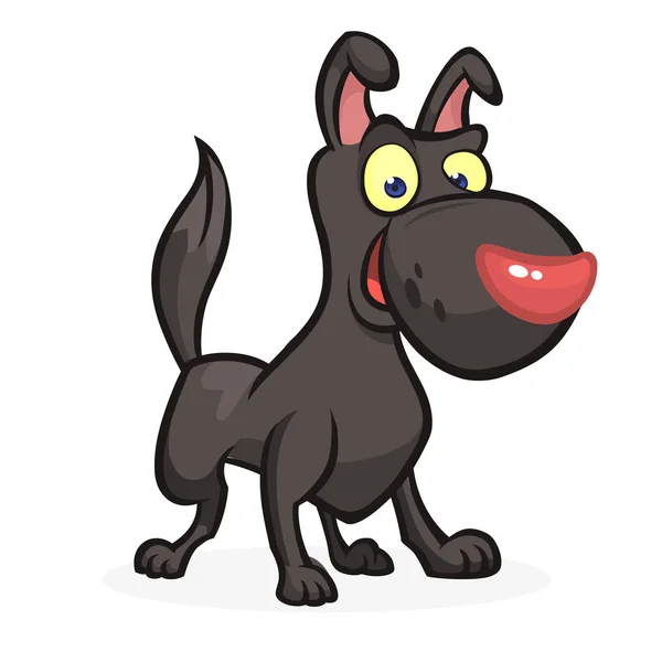 Cartoon lustiger Hund. Vektorillustration — Stockvektor