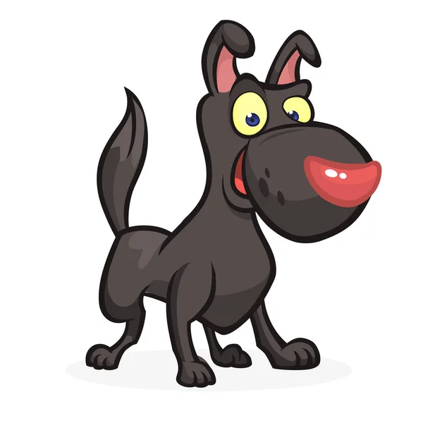 Cartoon funny dog. Vector illustration — Stock Vector