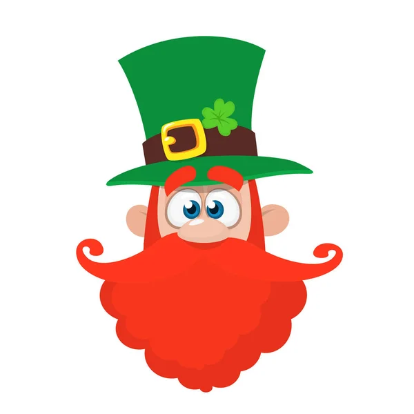 Dessin animé lutin irlandaise icône de caractère vectoriel illustration design — Image vectorielle