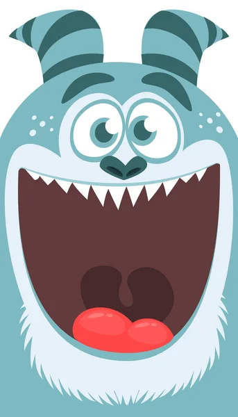 Cartoon Yeti Monster Vector Illustration Bigfoot Sasquatch — Stock Vector