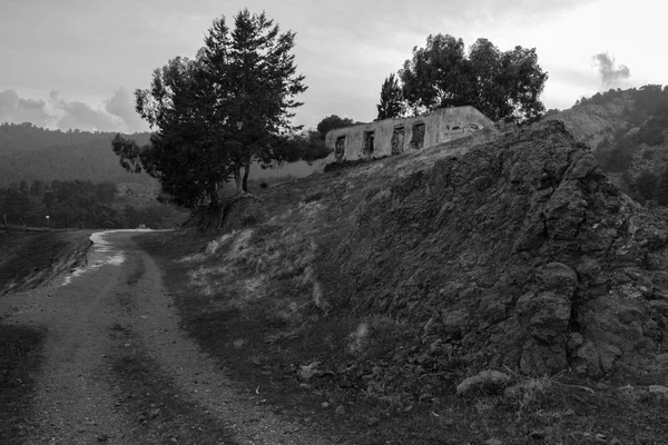 Maison Abandonnée Sur Une Colline Dans Des Villages Abandonnés Tylliria — Photo