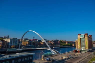Gateshead Millennium Bridge and the Baltic Centre for Contempora clipart