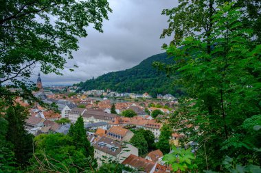 Heidelberg, Almanya güzel ortaçağ kenti görünümü
