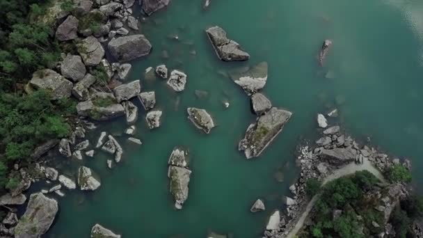 Imagens aéreas. Lago Bondhus. Noruega — Vídeo de Stock