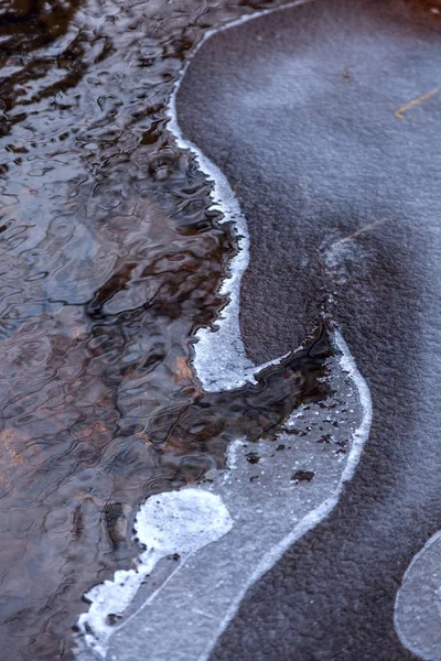 Rzeka Ice tekstury Zdjęcia Stockowe bez tantiem