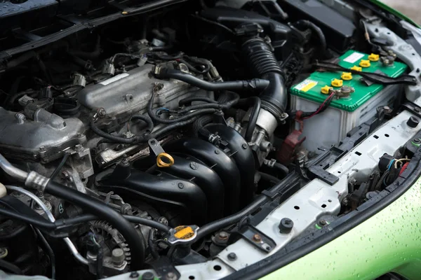 Detalle Cerca Del Motor Del Coche —  Fotos de Stock