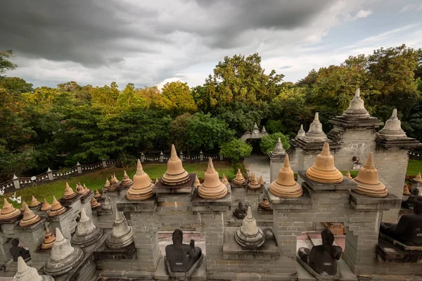 Templo Budista Pagoda Arenisca Templo Kung Roi Tailandia — Foto de Stock