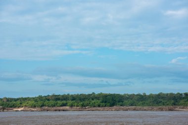 Doğal olay yerinde Mekong Nehri,: Ubon Ratchathani, Thailand.