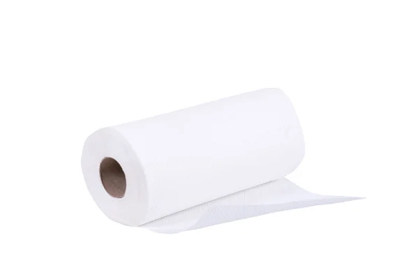 Tissue Roll White Background Clipping Path — Stock Photo, Image