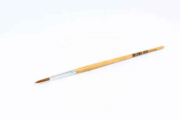 Yağlı Boya Fırçaları Çizim Araçları Boya Fırçaları Beyaz Arka Planda — Stok fotoğraf