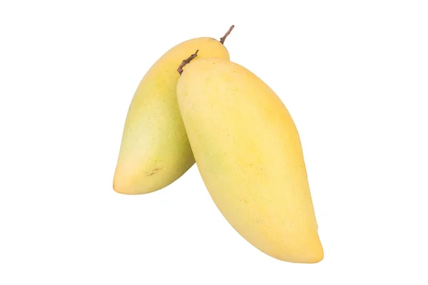 Deliciosa fruta madura de mango, mango sobre fondo blanco . — Foto de Stock