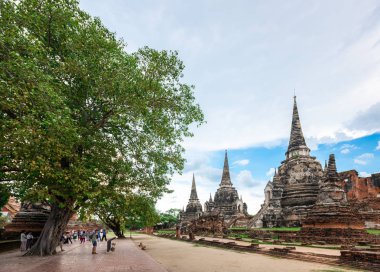 Tayland 's Temple - eski pagoda adlı Wat Phra Sri Sanphet, Ayutthaya Historical Park, Tayland