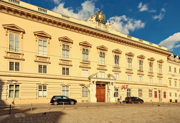 Вена Австрия Июль 2018 Года Вход Дворец Паллавичини Благородный Дворец — стоковое фото