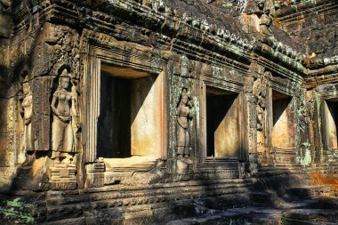 Banteay Kdei tapınağıdır Khmer antik tapınak Siem Reap içinde karmaşık Angkor Wat, Kamboçya'da bir yaz günü
