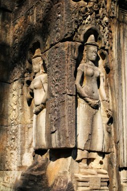 Banteay Kdei tapınağıdır Khmer antik tapınak Siem Reap içinde karmaşık Angkor Wat, Kamboçya'da bir yaz günü