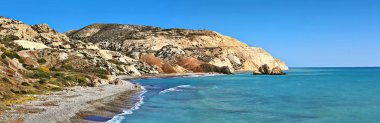 Aphrodite (Petra Tou Romiou) Yunan tanrıçası Afrodit Doğum yeri aşk, üzerinde bir kıyı sahil Batı Kıbrıs Paphos ve Limasol arasında kaya