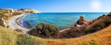 Aphrodite (Petra Tou Romiou) Yunan tanrıçası Afrodit Doğum yeri aşk, üzerinde bir kıyı sahil Batı Kıbrıs Paphos ve Limasol arasında kaya