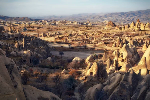 Felsformationen Schwerttal Nahe Der Stadt Goreme Kappadokien Türkei — Stockfoto