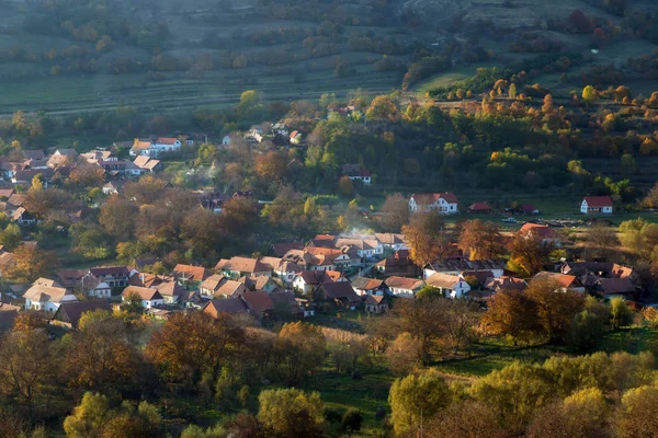 Sonbahar Manzara Rimetea Köyü — Stok fotoğraf