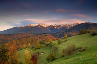 Güzel sonbahar manzara Transylvania'da