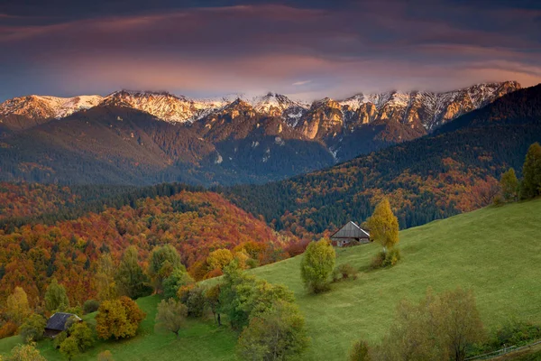 Paesaggio Autunnale Transilvania — Foto Stock