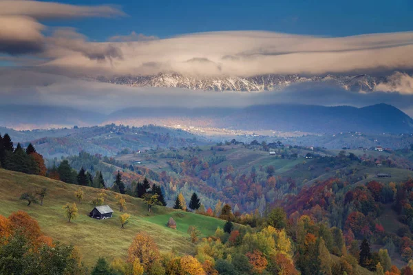 Paesaggio Autunnale Transilvania — Foto Stock