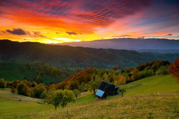 Autumn Landscape Transylvania — Stock Photo, Image