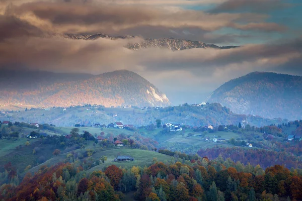 Paesaggio Autunnale Transilvania — Foto Stock