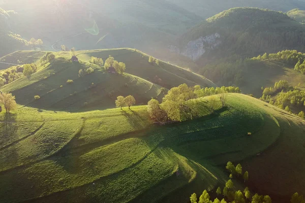 Foggy sunrise in Apuseni Mountains, Romania`