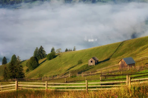 Sommer Ländliche Landschaft Rumänien — Stockfoto