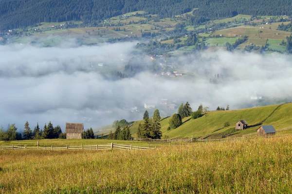 Salida Del Sol Verano Bucovina Rumania —  Fotos de Stock