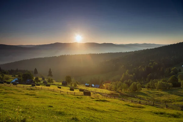 Beautiful Countryside Sunrise Sumemrtime — Stock Photo, Image