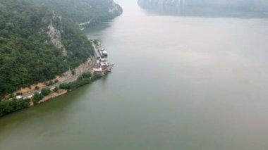 Danube Gorge yaz havadan görünümü, Romanya