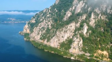 Danube Gorge yaz havadan görünümü, Romanya