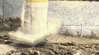 Jumping Jack kompaktör, titreşimli blower, mekanik atlama. Sıkıştırma makineleri, makineleri, toprak sıkıştırma için. Ayrıntı toprak işleri, İnşaat Sanayi