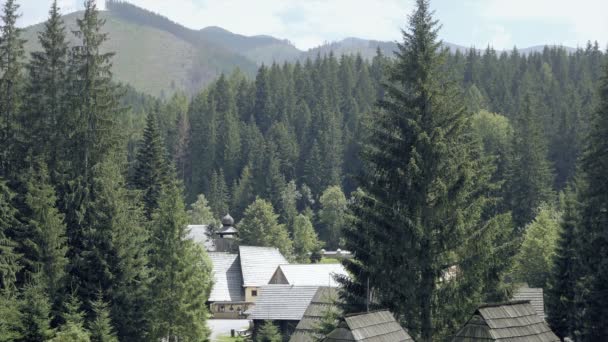 Aldeia Medieval Madeira Vale Montanha Telhados Cenário Verão Pitoresco Férias — Vídeo de Stock