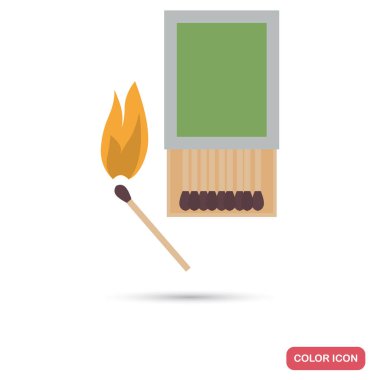 Eşleştir kutusunu ve ışıklı maç renk düz simgesi