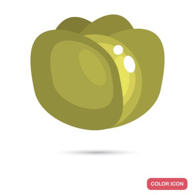 Lahana renk düz simgesi