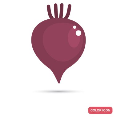 Pancar renk düz simgesi