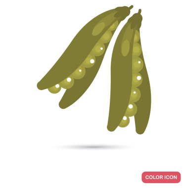 Bezelye renk düz simgesi