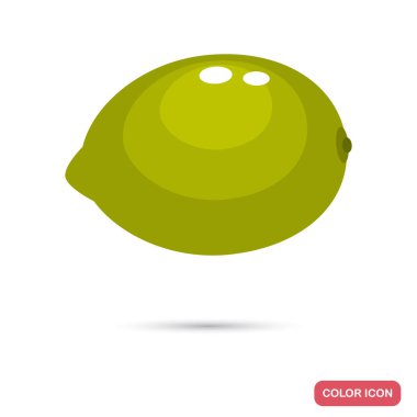 Limon meyve renk düz simgesi