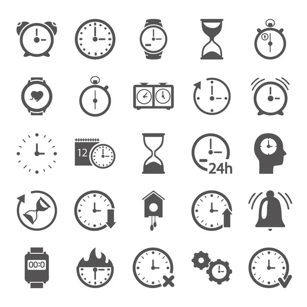 Time Simple Icons Set Web Mobile Design Royalty Free Stock Illustrations