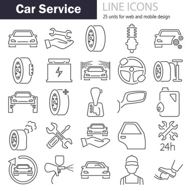 Araç Servis Satırı Simgeleri Ayarlandı