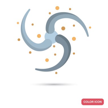 Web ve mobil tasarım için Galaxy renk düz simgesi