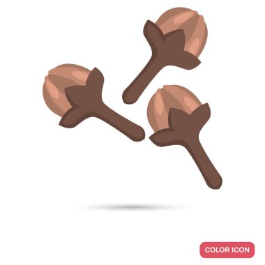 Web ve mobil tasarım için karanfil renk vektör simge karanfil